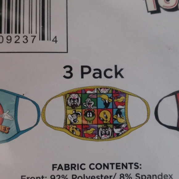 3 Pack Adult Looney Tunes Masks - Picture 4 of 5